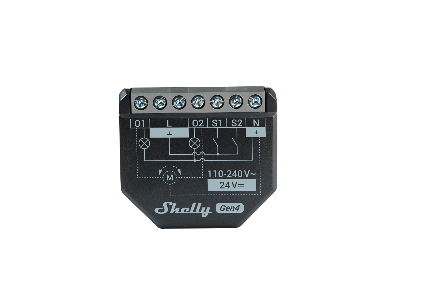 Shelly 2PM Gen4 4er Pack – Relais – max 16A – 2 Kanäle – Messfunktion – WLAN – Matter – Zigbee – Bluetooth – Produktansicht 5