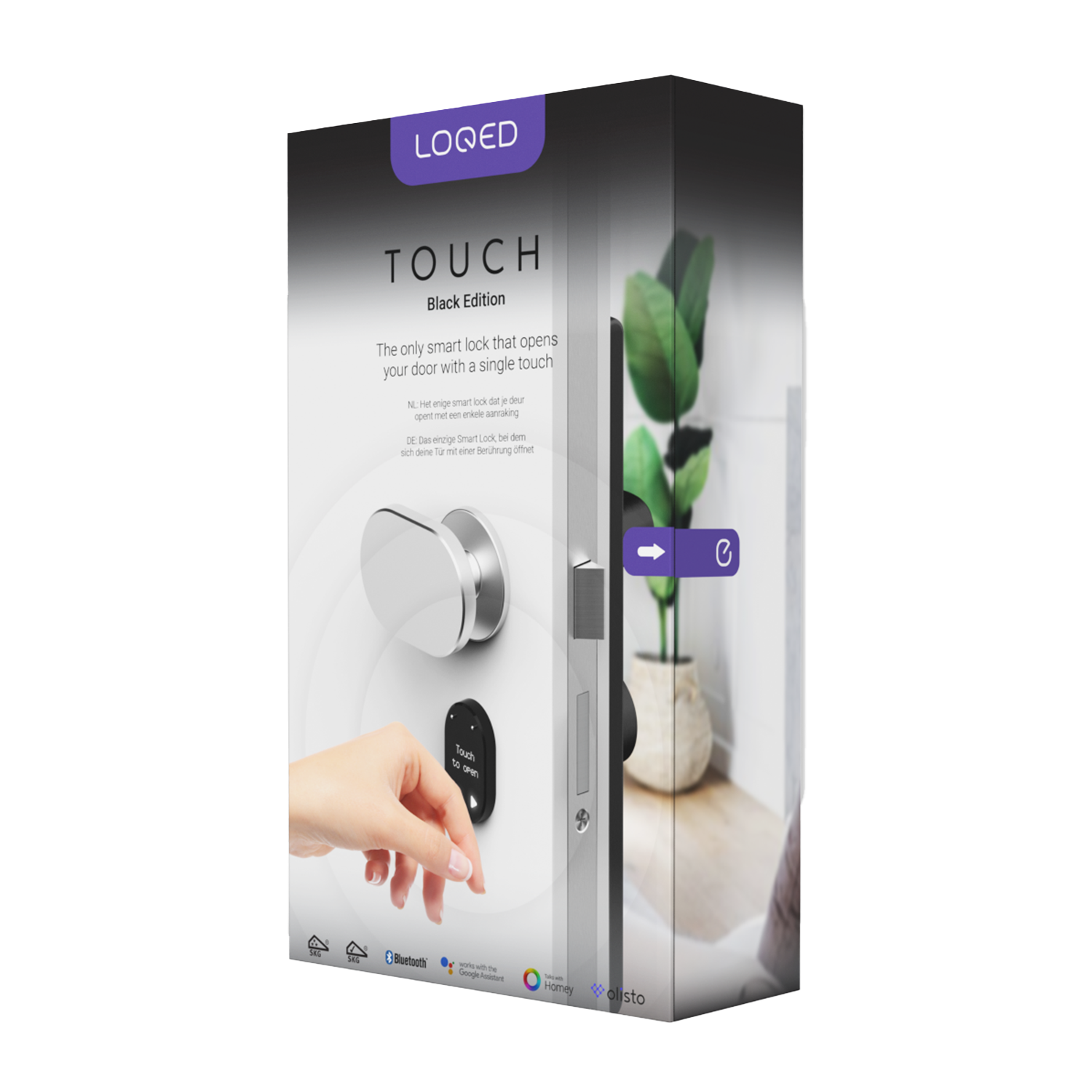 Shelly – LOQED Touch Smart Lock black Smartes Türschloss – Produktansicht 5