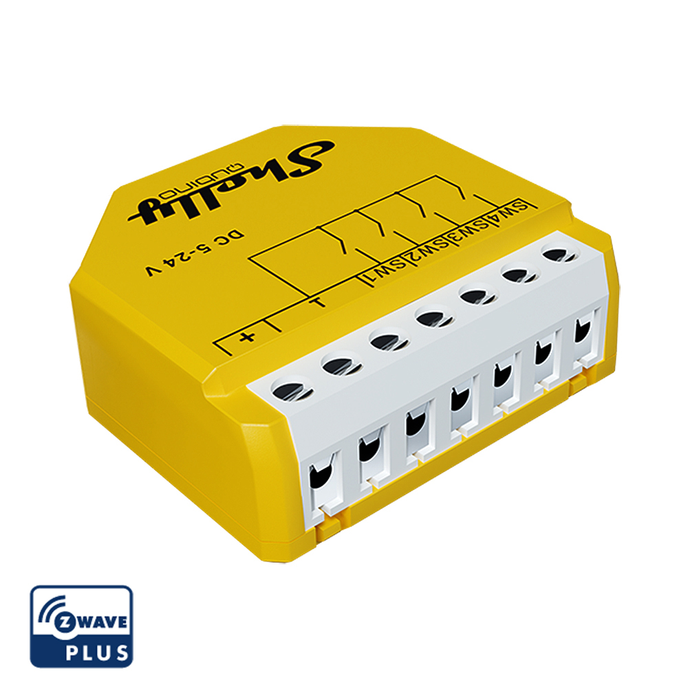 Shelly Wave i4 DC – Szenenaktivierer – 12 Aktionen – Z-Wave