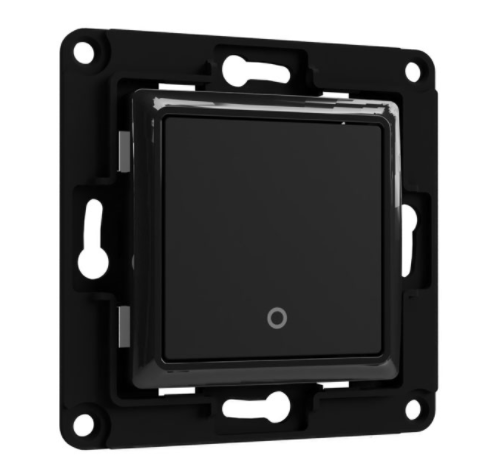 Shelly Wall Switch 1 – Wandtaster – 1-fach – Schwarz