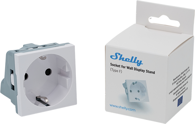 Shelly – Unterputz Zubehör ·Wall Display – Stand Socket – Weiß – Produktansicht 8