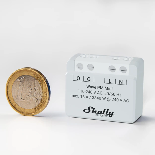 Shelly Wave PM Mini – Relais – 1 Kanal – Z-Wave – Produktansicht 2