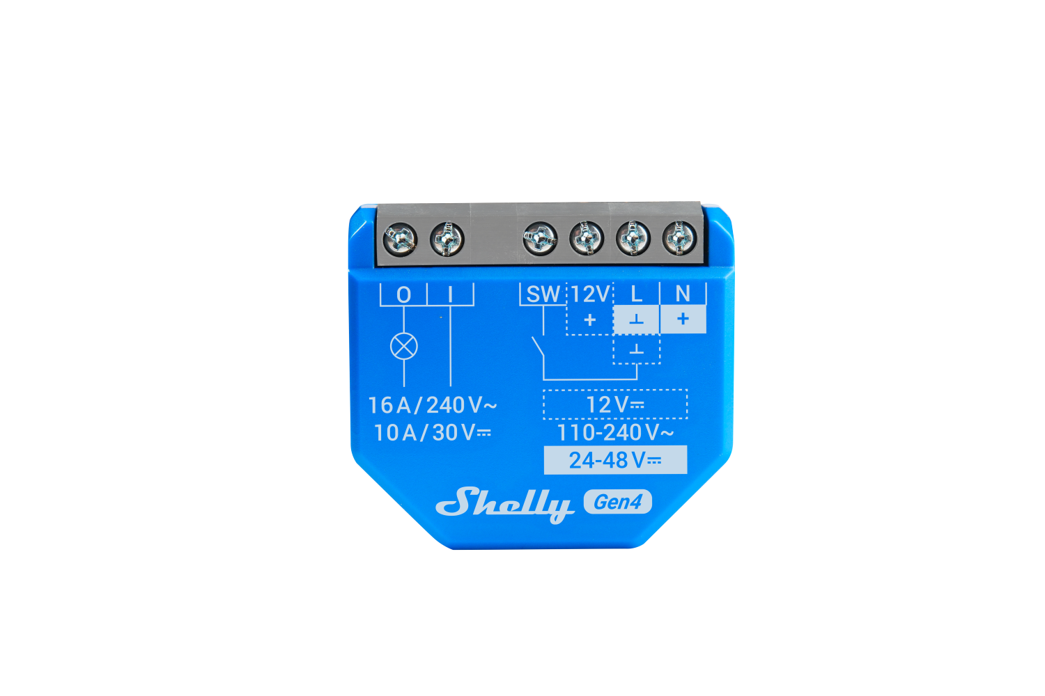 Shelly 1 Gen4 4er Pack – Relais – max 16A – 1 Kanal – WLAN – Matter – Zigbee – Bluetooth – Produktansicht 7